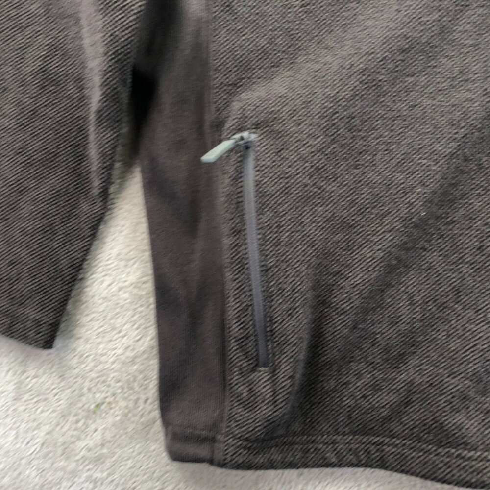 Merrell Mens Fleece Jacket Size XL Full Zip Stand Collar Brown Outdoors Casual - Picture 6 of 12